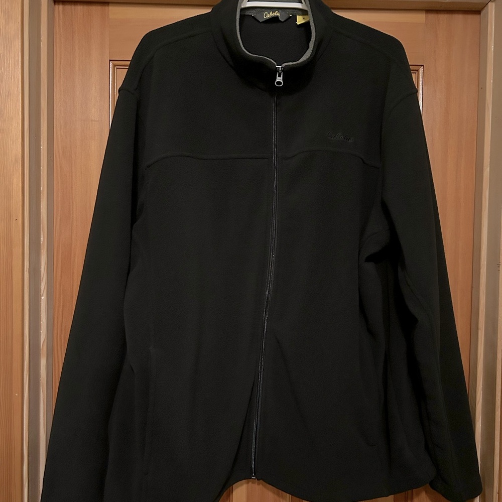 MENS CABELAS ZIPPERED SWEATER…